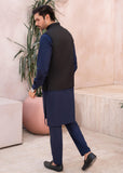 Black on Navy - 3 PC suit