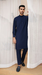 Modest Navy- Kurta Trouser- Men