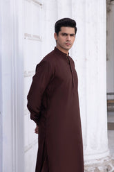 Brown- Handcrafted- Shalwar Kameez