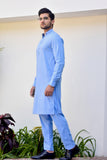 Sky-Blue Designer Kurta Pajama