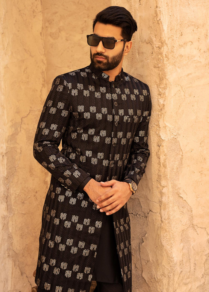 Black and Gold-Luxury Sherwani