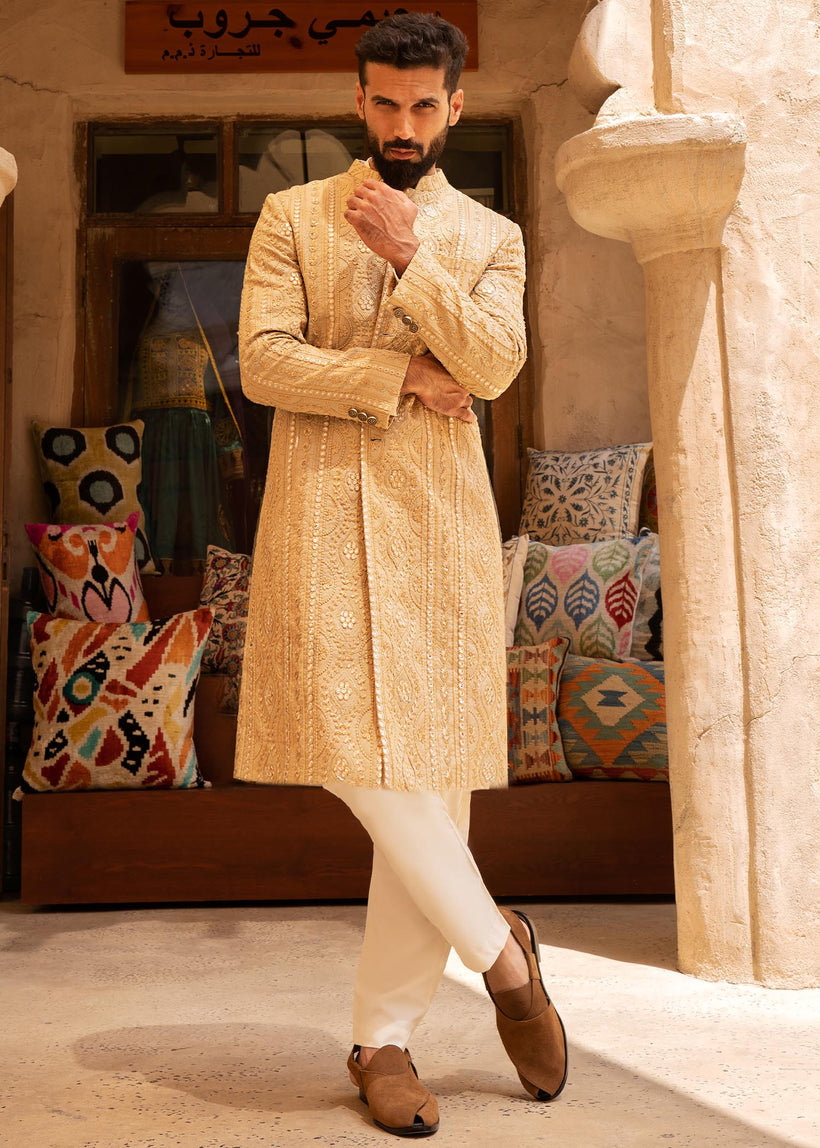 Antique Gold-Luxury Sherwani