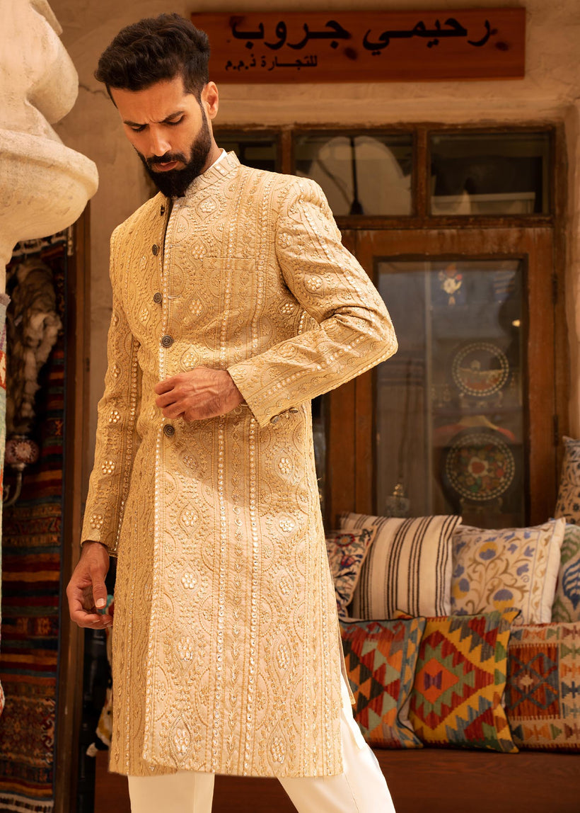 Antique Gold-Luxury Sherwani