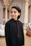 Black Embroidered -Kurta trouser - Boys