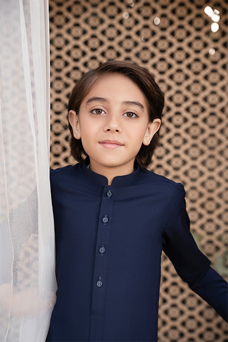 Modest Navy- Kurta Trouser - Boys