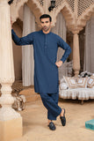 Blue-navy - Handcrafted - Shalwar Kameez