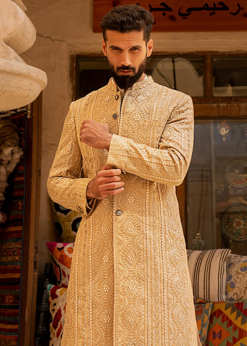 Antique Gold-Luxury Sherwani