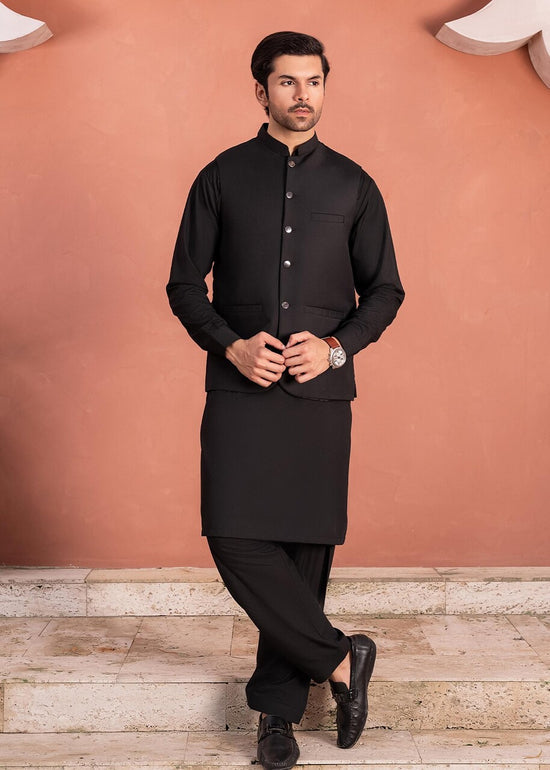 3 PC Shalwar suit- All Black