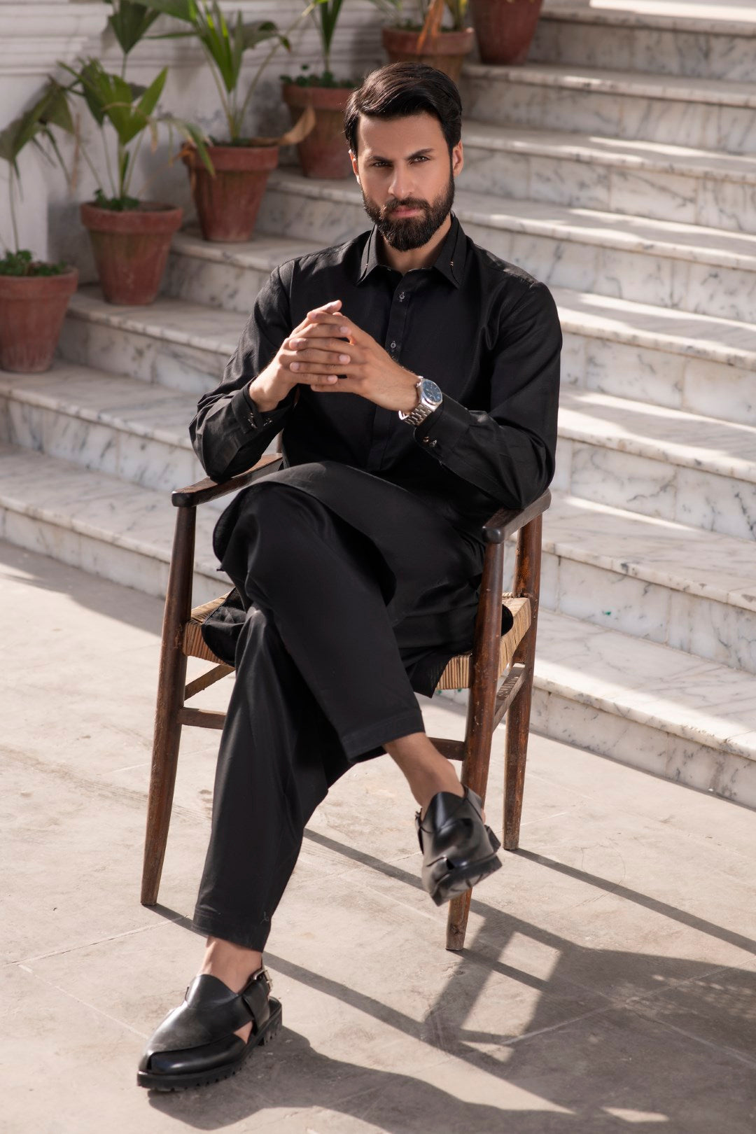 Black- Handcrafted- Shalwar Kameez