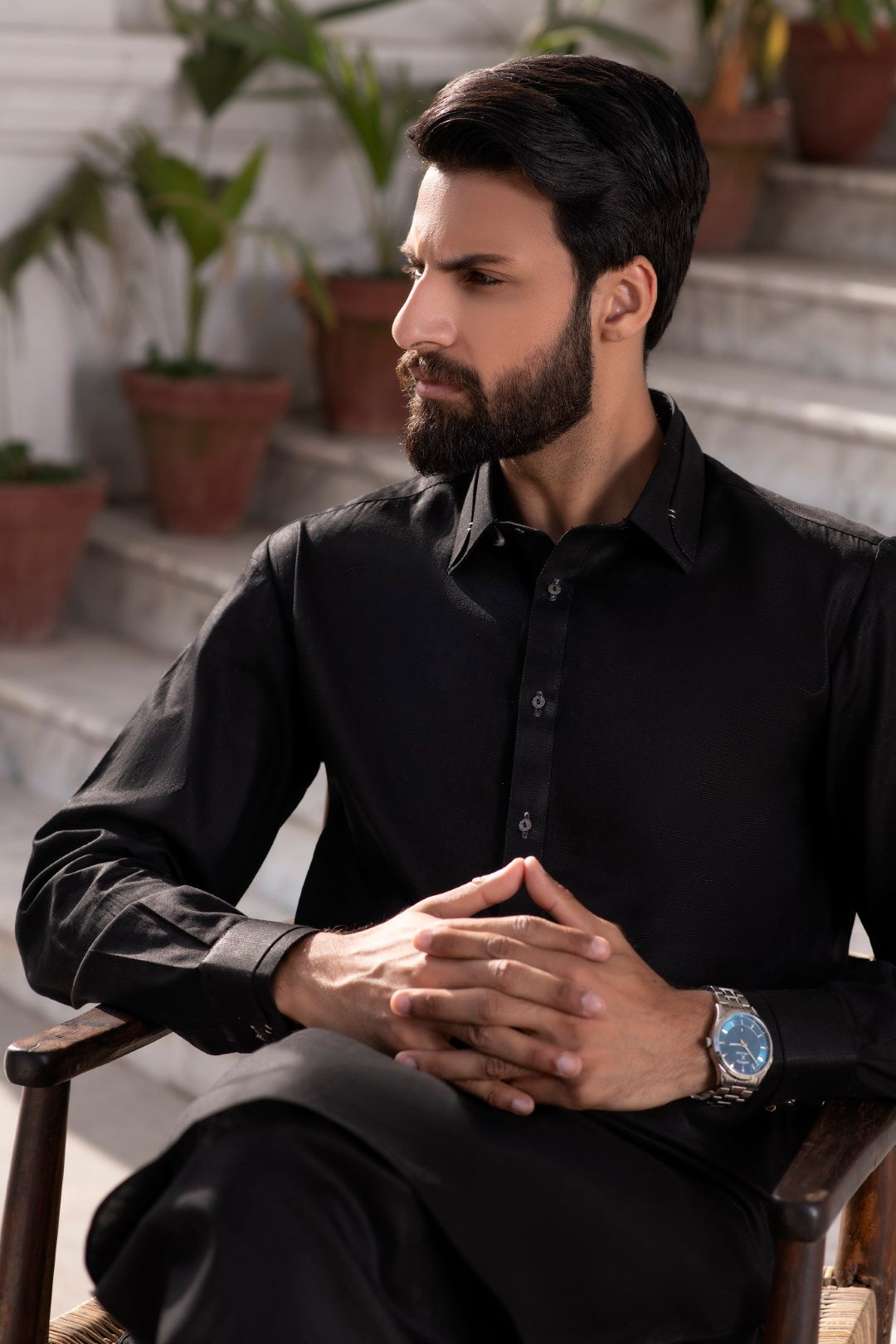 Black- Handcrafted- Shalwar Kameez